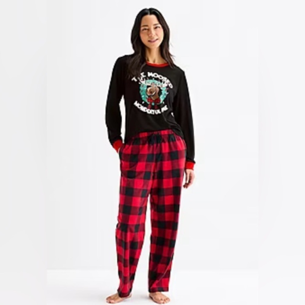 Christmas pajamas size medium petite new North Pole women’s